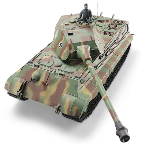 Heng Long 1 16 German King Tiger Henschel Rc Heavy Tank Incl 2 4ghz Radio Battery Charger