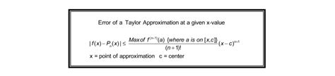 10.3 Taylor Series Error – danjonesmathematics.net