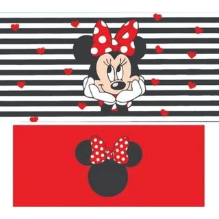 2 Capas Laterais De Cilindros Em Lona Festa Minnie Vermelha Shopee Brasil