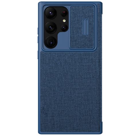 Nillkin Qin Book Pro Cloth Pouzdro Pro Samsung Galaxy S Ultra Blue