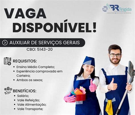 Empresa Seleciona Para Vaga De Auxiliar De Servi Os Gerais Envie Seu