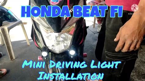 Honda Beat Fi Mini Driving Light Installation Last Option