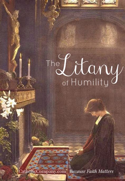 The Litany Of Humility Our Ultimate Example In Humility Is Our Savior