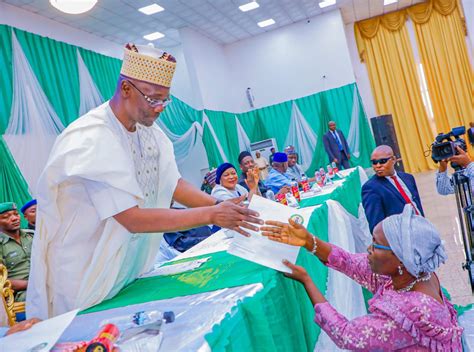 His Excellency Engr Abdullahi A Sule Swears In Yusuf Abubakar Bahago