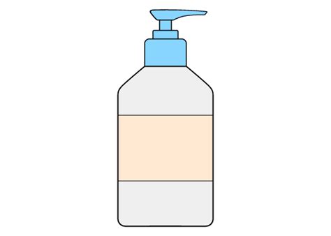 How To Draw Hand Sanitizer Step By Step Easylinedrawing