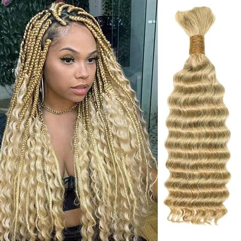 Amazon Toniola Human Braiding Hair For Boho Braids Blonde