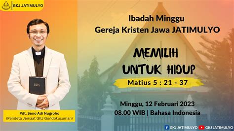 Ibadah Keluarga Intergenerasi Gkj Jatimulyo Februari