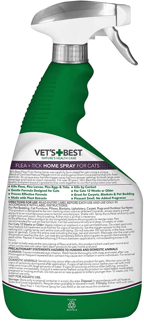 Vets Best Flea And Tick Spray For Cats – kahayupan PH