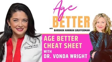 Dr Vonda Wright 5 Tools To Age Better Now Youtube