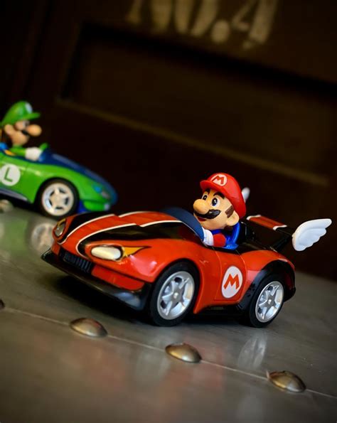 R Plica Carrinho De Fric O Pull Speed Mario Mariokart Wild