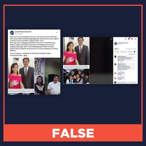 False Robredo Banal Romantically Linked