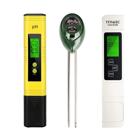 () PH Meter, 3 in 1 Garden Soil Test Kit, TDS PPM Meter, Soil Test Kit ...