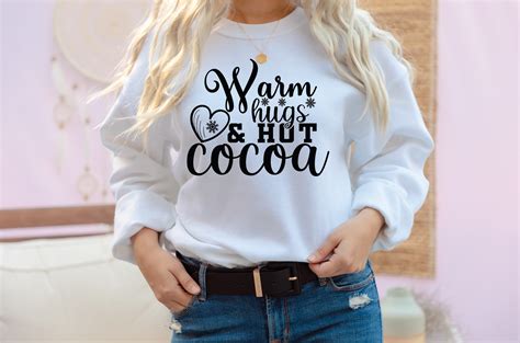 Warm Hugs Hot Cocoa Graphic By Sr Sohag Creative Fabrica
