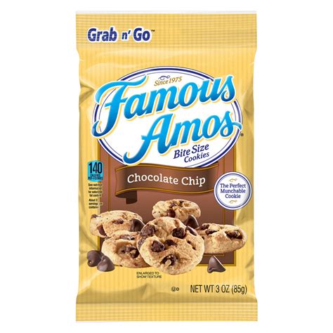 Famous Amos Bite Size Chocolate Chip Cookies 3oz Snacks Fast Delivery By App Or Online