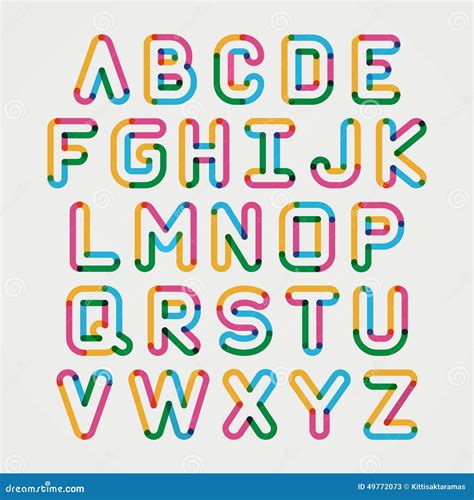 Alphabet Color Font Style Stock Illustrations – 91,199 Alphabet Color ...