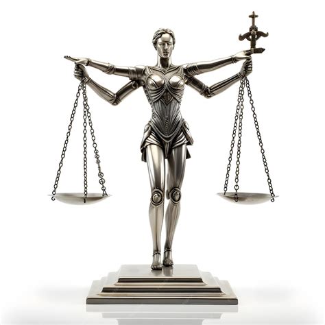 Premium Ai Image Statue Of Lady Justice Holding Scales On A Pedestal