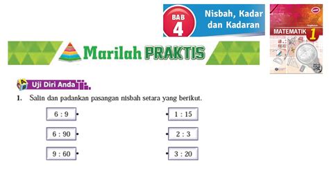 KSSM Matematik Tingkatan 1 Bab 4 Nisbah Kadar Dan Kadaran Marilah