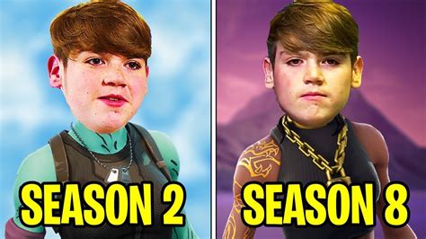 🇬🇧🔥mongraal Season 2 Vs Season 8 Evolution Of Mongraal Youtube