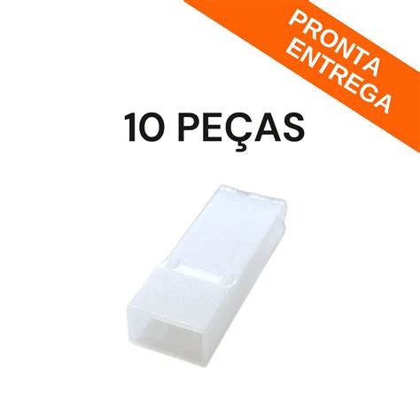 Kit 10 Peças Conector Capa Luva 1 Via para Terminal Faston 6 3MM