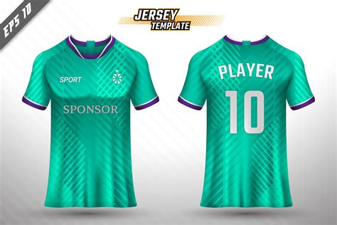 Soccer Jersey And T Shirt Mockup Vector Design Template 3688799 Vector