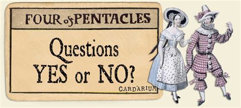 Of Pentacles Yes Or No Cardarium