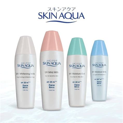 Jual Skin Aqua UV Moist Milk SPF 50 Moist Gel SPF 30 Mild Milk SPF