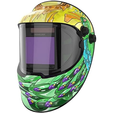 Yeswelder Large Viewing True Color Solar Powered Auto Darkening Welding Helmet With Side View 4