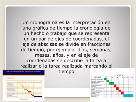 Cronogramas Ppt