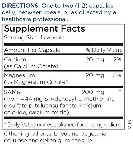 Metabolic Maintenance Same Mg S Adenosyl Methionine Sam E