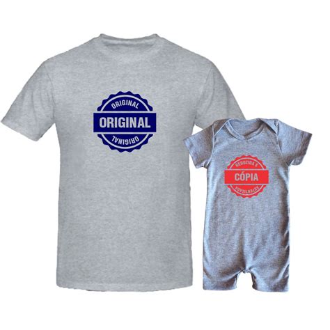 Camiseta Pai E Filho Iguais Original E C Pia Autenticada E Reduzida