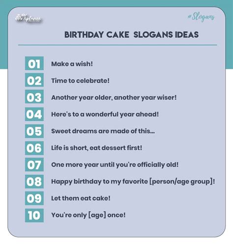 Catchy Birthday Cake Slogans Taglines Tiplance