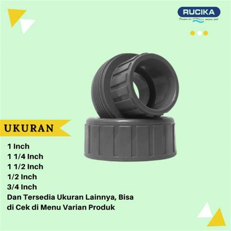 Jual Fitting Pipa Pvc Union Socket Water Mur Watermoor Aw