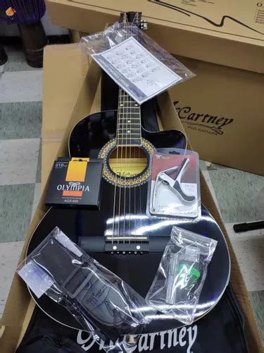 Guitarra Electroacústica Mccartney Slim 39 Negra Cg851eqbk Envío gratis