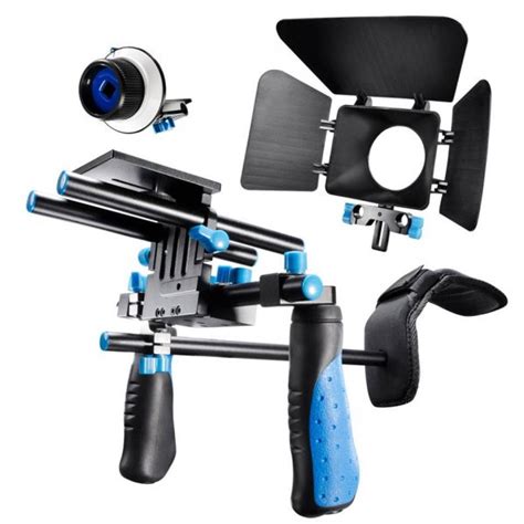 DSLR Rig Movie Kit Shoulder Mount Follow Focus Matte Box Rizwan