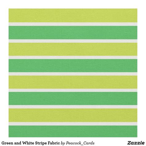 Green and White Stripe Fabric | Fabric, Create fabrics, Striped fabrics