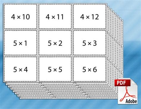 Times Table Flashcards