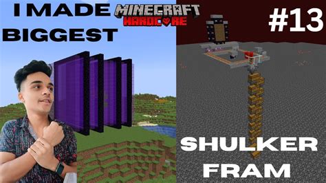 I Made Biggest Shulker Farm In Minecraft Hardcore Youtube