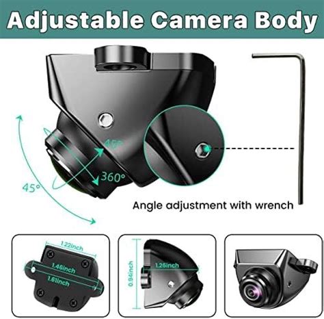 Hd Backup Front Side View Camera Greenyi Ahd P Reverse Rear Cam For