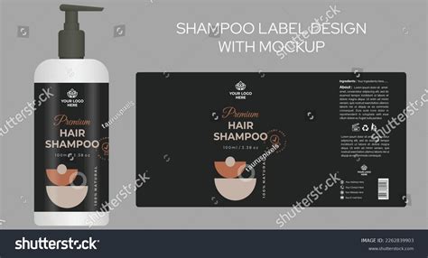 Shampoo Bottle Label Design