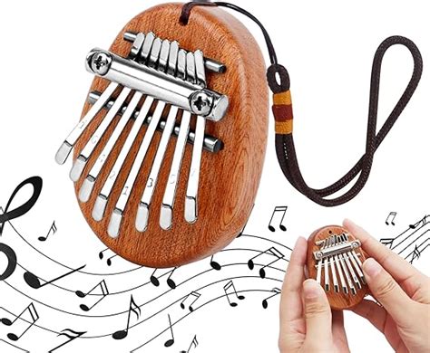 Kalimba Finger Klavier 1 Stück Holz Daumenklavier 8 Tasten Marimba