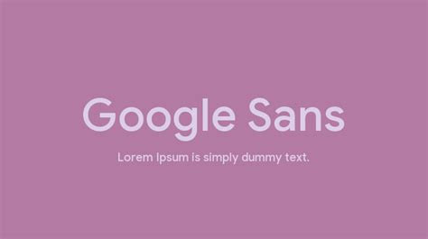 Google Sans Font Free Download