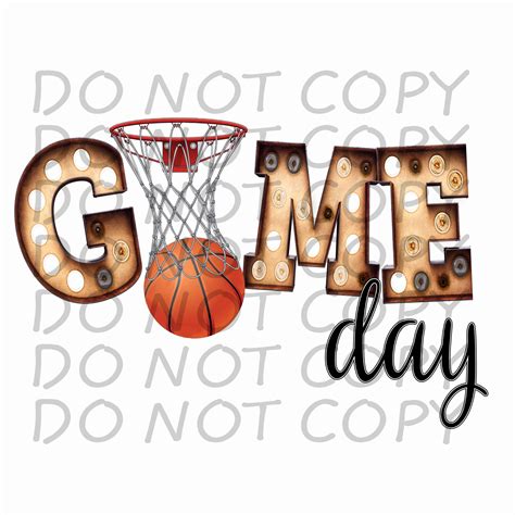 Game Day – Basketball – Sublimation PNG – Digital Art Download ...