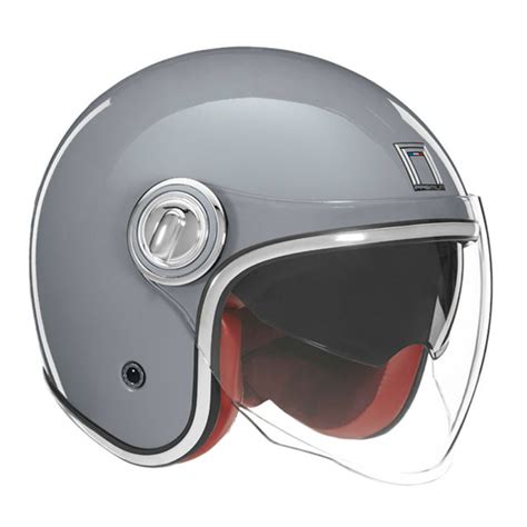 Kask Otwarty Nox Premium Heritage Szary Po Ysk Mymoto Akcesoria