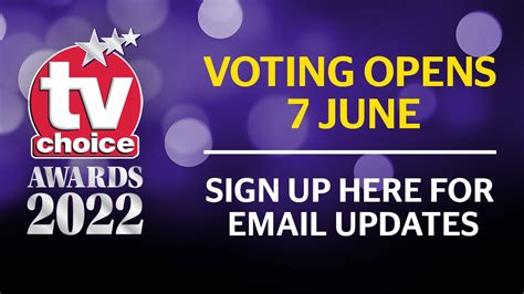 Voting for the TV Choice Awards 2022 opens on Tuesday 7 June | Homepage ...