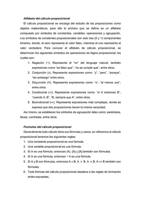 Calculo Proposicional Docx