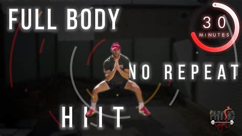 30 Minutes Full Body Cardio Hiit Workout [no Repeat] Youtube