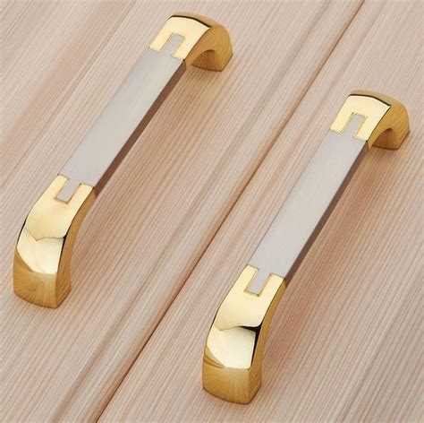 Dresser Drawer Pull Handles Knob Gold Silver Metal Pulls