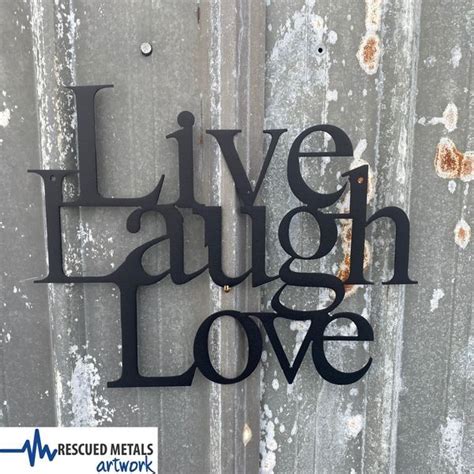 Live Laugh Love Metal Wall Art Sign Gift Decor Wall Art Sign Metal