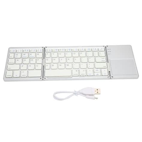 Fdit Mini Clavier Bluetooth Clavier Bluetooth Pliable Touches M Tal