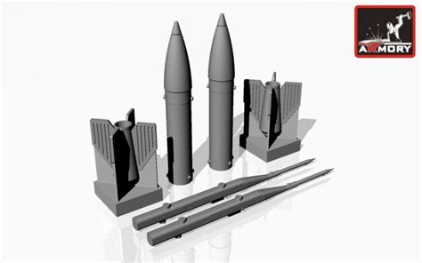 Modelsua Resin S Heavy Unguided Missiles W Pu Ud